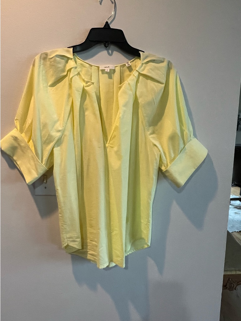 A.L.C. Carey Cotton Top - Size 6- Yellow